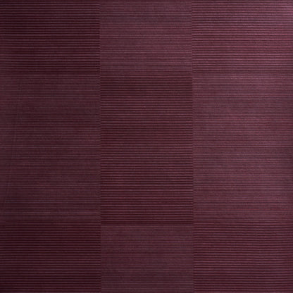 SCHUMACHER  PATTERSON FLYNN QUINTON OFFSET RIB WALLCOVERING   Oxblood   - 5017411