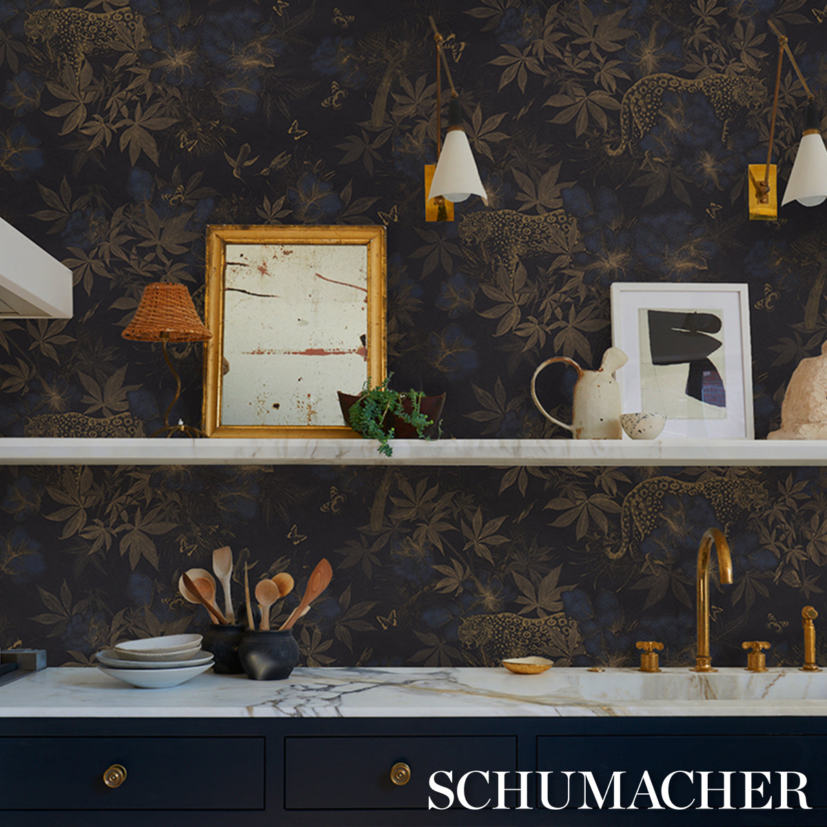 SCHUMACHER  KATIE LYDON NOCTURNUM   INDIGO , OCHRE   - 5017571