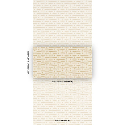 SCHUMACHER  PERENNIAL FAVORITES ABSTRACT IKAT SISAL   BEIGE   - 5017591