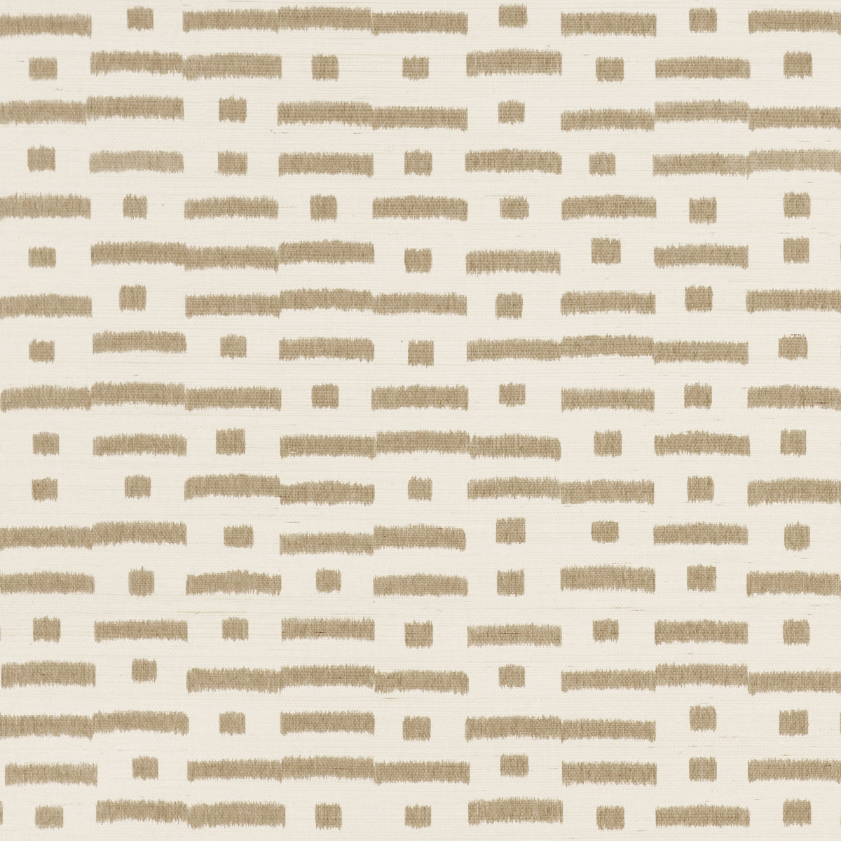 SCHUMACHER  PERENNIAL FAVORITES ABSTRACT IKAT SISAL   TAUPE   - 5017592