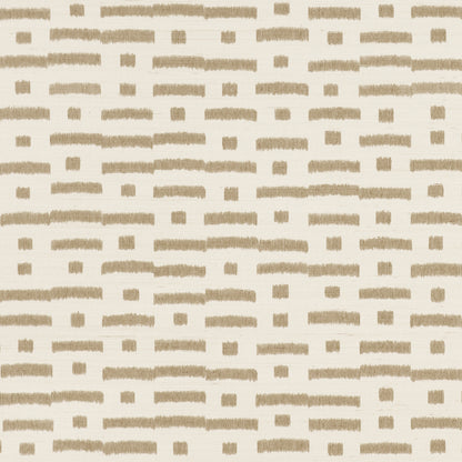 SCHUMACHER  PERENNIAL FAVORITES ABSTRACT IKAT SISAL   TAUPE   - 5017592
