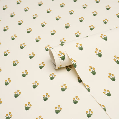 SCHUMACHER  PRAIRIE MOIRA HAND PRINT   MARIGOLD   - 5017660