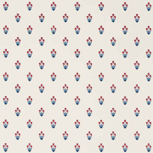 SCHUMACHER  PRAIRIE MOIRA HAND PRINT   BLUE , RED   - 5017661