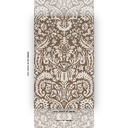 SCHUMACHER  VEERE GRENNEY SUFFOLK DAMASK   Brown   - 5017720