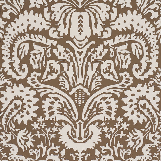 SCHUMACHER  VEERE GRENNEY SUFFOLK DAMASK   Brown   - 5017720