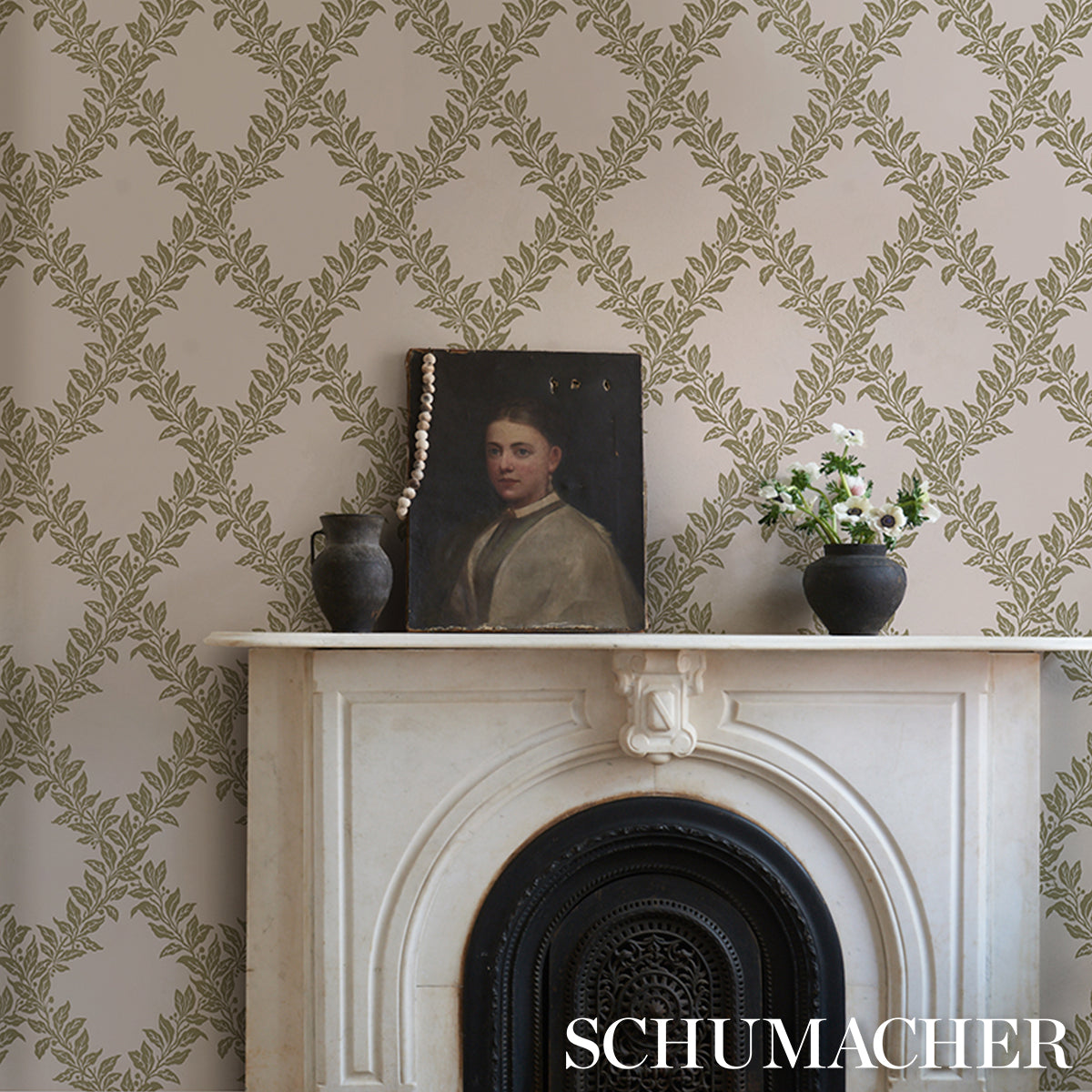 SCHUMACHER  A COUNTRY LIFE TYNINGHAME TRELLIS   Sage   - 5017750