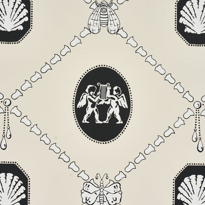SCHUMACHER  BACKDROP EDITH   Black & Ivory   - 5017840