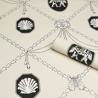 SCHUMACHER  BACKDROP EDITH   Black & Ivory   - 5017840