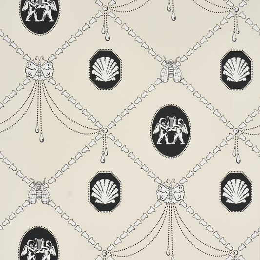 SCHUMACHER  BACKDROP EDITH   Black & Ivory   - 5017840