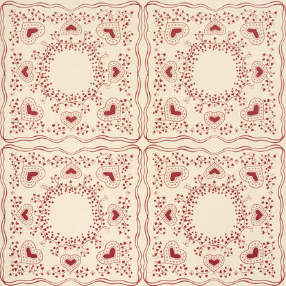 SCHUMACHER  BACKDROP GARDEN OF HEARTS   RED   - 5017861