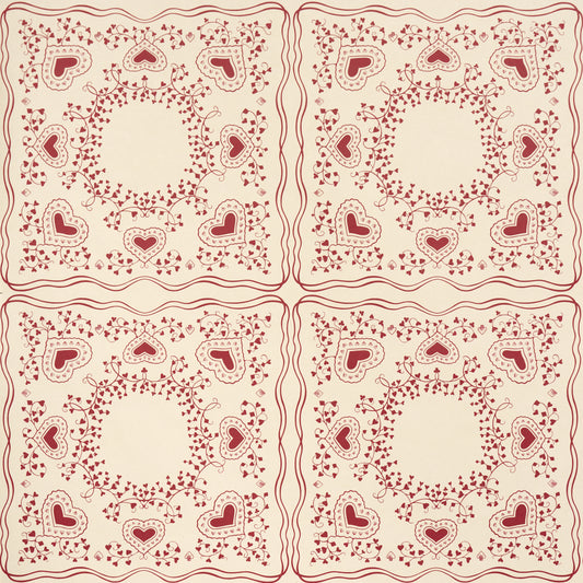 SCHUMACHER  BACKDROP GARDEN OF HEARTS   RED   - 5017861