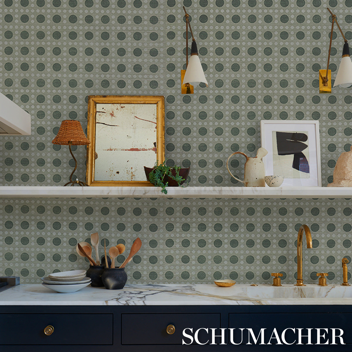 SCHUMACHER  BACKDROP PUNTINI SISAL   Seaglass   - 5017871