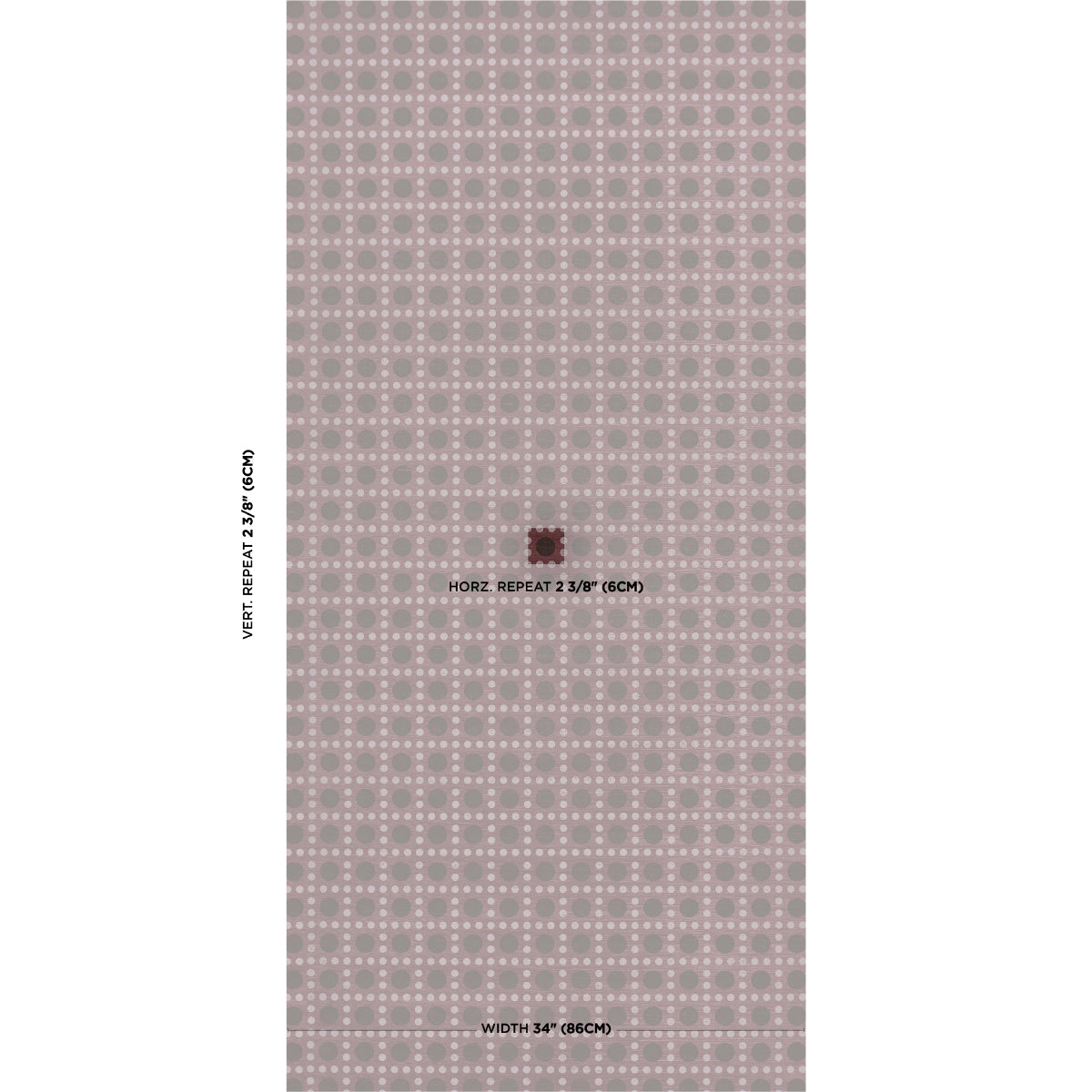 SCHUMACHER  BACKDROP PUNTINI SISAL   PLUM   - 5017872