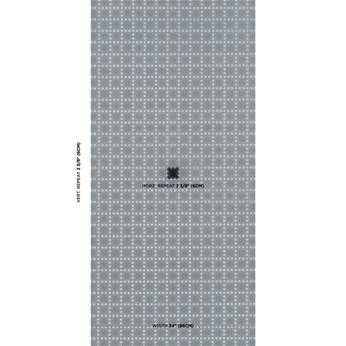 SCHUMACHER  BACKDROP PUNTINI SISAL   INDIGO   - 5017873