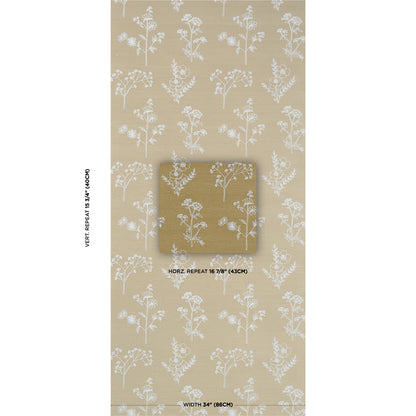 SCHUMACHER  PERENNIAL FAVORITES LISBETH EMBROIDERED SISAL   Olive   - 5017910