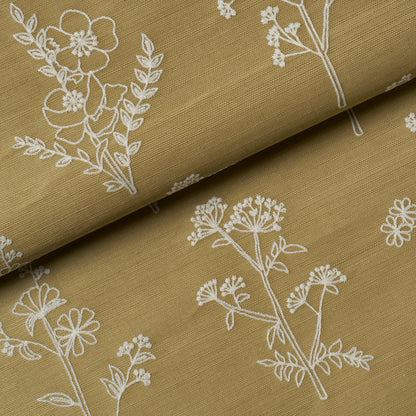 SCHUMACHER  PERENNIAL FAVORITES LISBETH EMBROIDERED SISAL   Olive   - 5017910