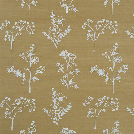SCHUMACHER  PERENNIAL FAVORITES LISBETH EMBROIDERED SISAL   Olive   - 5017910