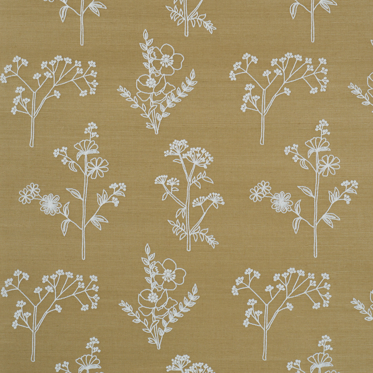 SCHUMACHER  PERENNIAL FAVORITES LISBETH EMBROIDERED SISAL   Olive   - 5017910