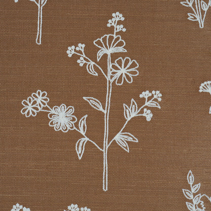 SCHUMACHER  PERENNIAL FAVORITES LISBETH EMBROIDERED SISAL   Brown   - 5017911