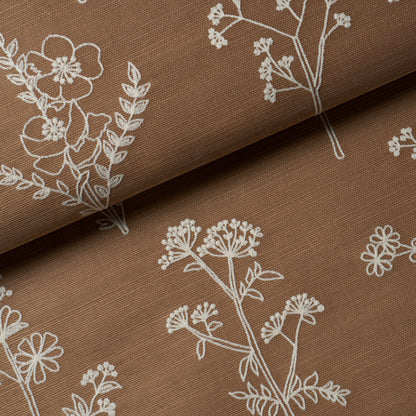 SCHUMACHER  PERENNIAL FAVORITES LISBETH EMBROIDERED SISAL   Brown   - 5017911