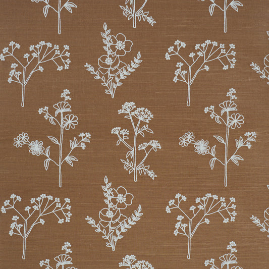 SCHUMACHER  PERENNIAL FAVORITES LISBETH EMBROIDERED SISAL   Brown   - 5017911