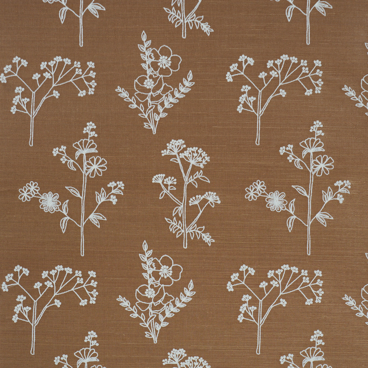 SCHUMACHER  PERENNIAL FAVORITES LISBETH EMBROIDERED SISAL   Brown   - 5017911