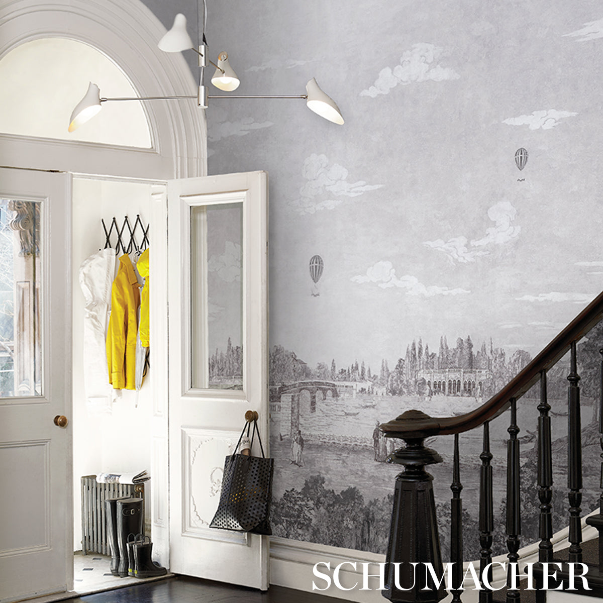 SCHUMACHER  CARL D'AQUINO PROMENADE 4 PANEL SET   Grisaille   - 5018121