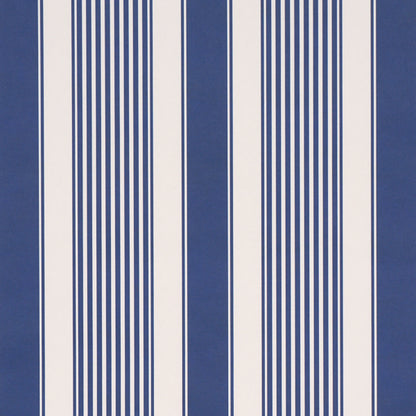 SCHUMACHER  STRIPED WALLCOVERINGS SUMMERVILLE STRIPE   Indigo   - 5018141