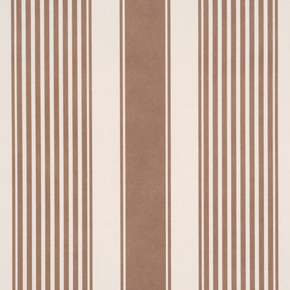 SCHUMACHER  STRIPED WALLCOVERINGS SUMMERVILLE STRIPE   Umber   - 5018142