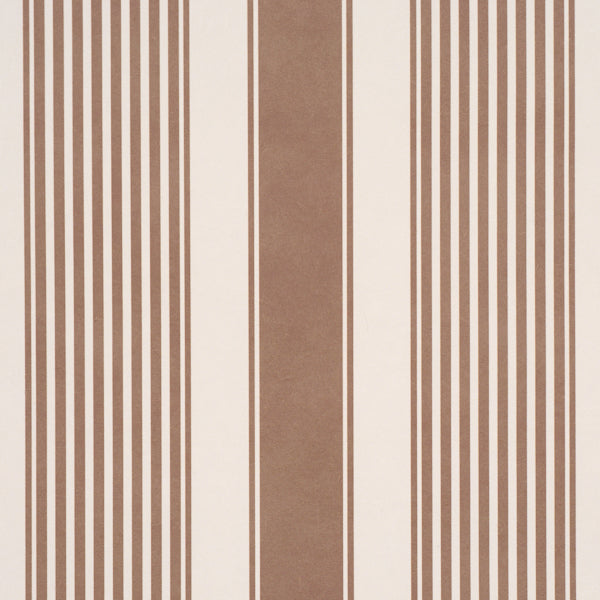 SCHUMACHER  STRIPED WALLCOVERINGS SUMMERVILLE STRIPE   Umber   - 5018142
