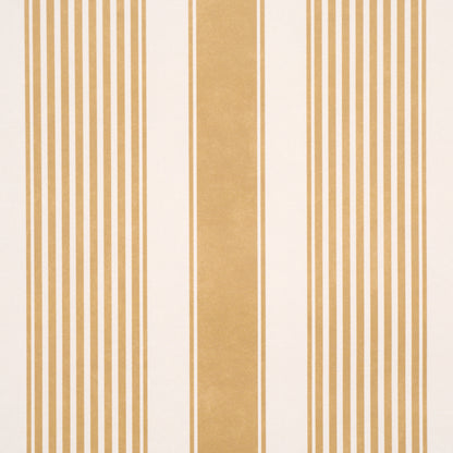 SCHUMACHER  STRIPED WALLCOVERINGS SUMMERVILLE STRIPE   Ochre   - 5018143
