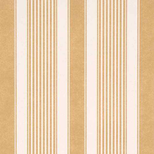 SCHUMACHER  STRIPED WALLCOVERINGS SUMMERVILLE STRIPE   Ochre   - 5018143
