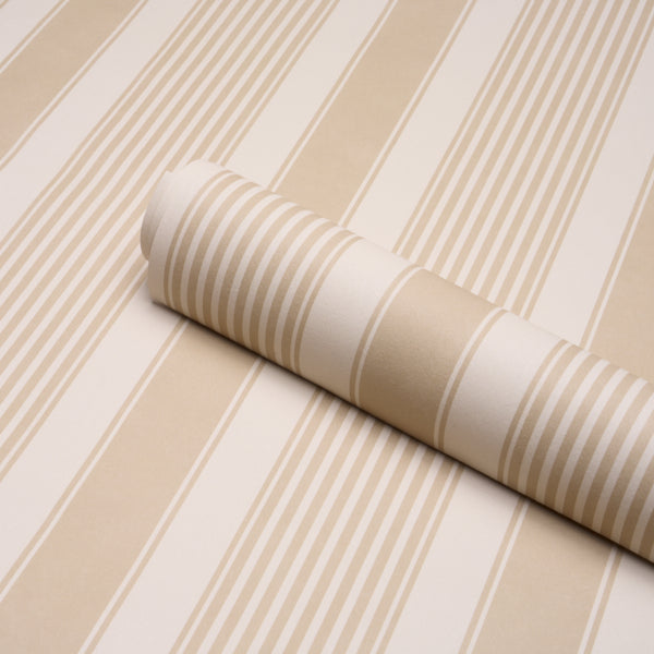 SCHUMACHER  STRIPED WALLCOVERINGS SUMMERVILLE STRIPE   Birch   - 5018145