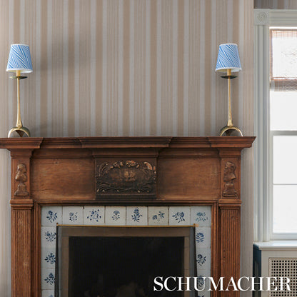 SCHUMACHER  STRIPED WALLCOVERINGS SUMMERVILLE STRIPE   Birch   - 5018145
