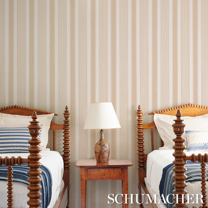 SCHUMACHER  STRIPED WALLCOVERINGS SUMMERVILLE STRIPE   Birch   - 5018145