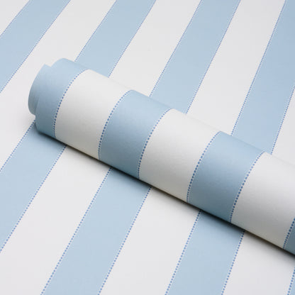 SCHUMACHER  STRIPED WALLCOVERINGS LOUISE STRIPE   Blue   - 5018150