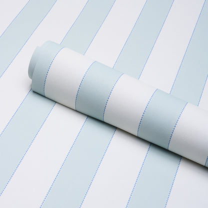 SCHUMACHER  STRIPED WALLCOVERINGS LOUISE STRIPE   Ice   - 5018151