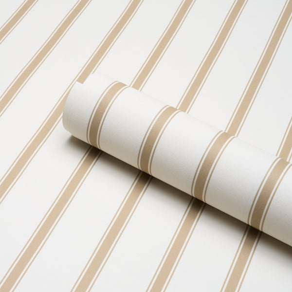 SCHUMACHER  STRIPED WALLCOVERINGS WESTERLY STRIPE   Wheat   - 5018160