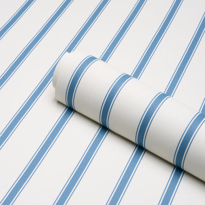SCHUMACHER  STRIPED WALLCOVERINGS WESTERLY STRIPE   Blue   - 5018162