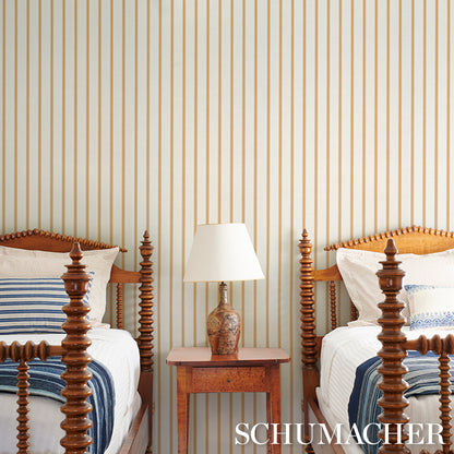 SCHUMACHER  STRIPED WALLCOVERINGS WESTERLY STRIPE   Marigold   - 5018164
