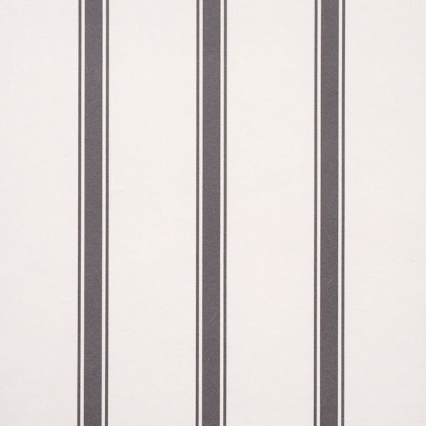 SCHUMACHER  STRIPED WALLCOVERINGS WESTERLY STRIPE   Charcoal   - 5018166