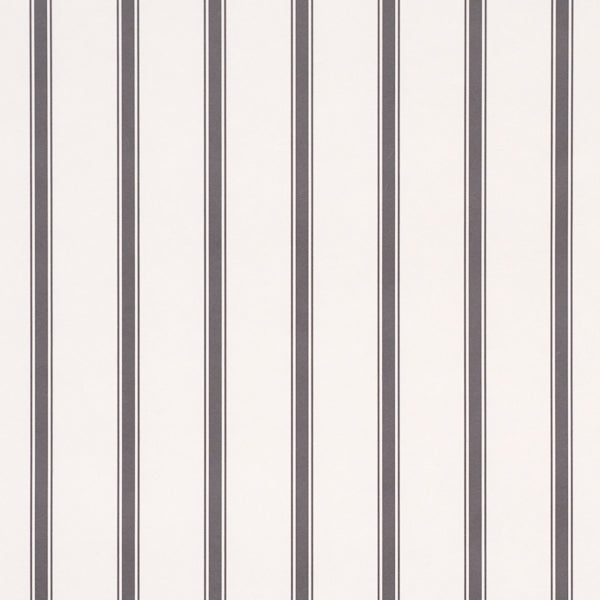 SCHUMACHER  STRIPED WALLCOVERINGS WESTERLY STRIPE   Charcoal   - 5018166