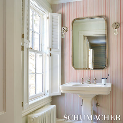 SCHUMACHER  STRIPED WALLCOVERINGS AUDREY STRIPE   Pink   - 5018182
