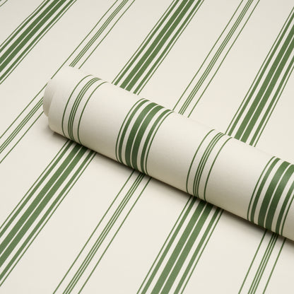 SCHUMACHER  STRIPED WALLCOVERINGS COCO STRIPE   Green   - 5018190