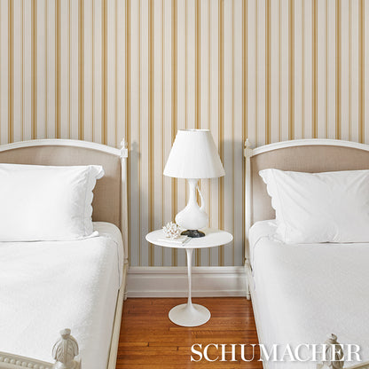 SCHUMACHER  STRIPED WALLCOVERINGS COCO STRIPE   Marigold   - 5018192