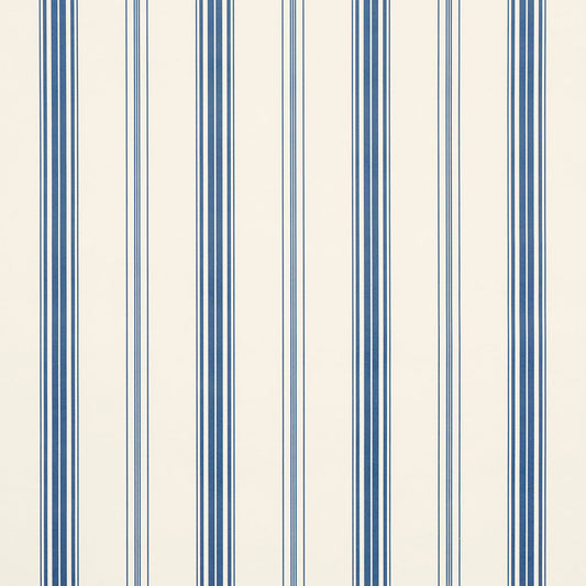 SCHUMACHER  STRIPED WALLCOVERINGS COCO STRIPE   Indigo   - 5018194