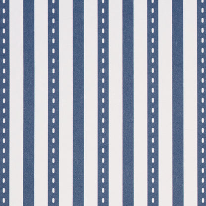 SCHUMACHER  STRIPED WALLCOVERINGS MATHIS TICKING STRIPE   Indigo   - 5018202