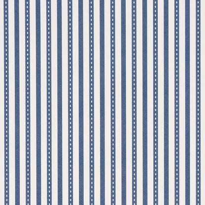 SCHUMACHER  STRIPED WALLCOVERINGS MATHIS TICKING STRIPE   Indigo   - 5018202