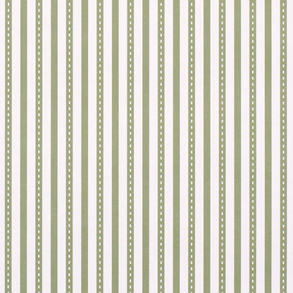 SCHUMACHER  STRIPED WALLCOVERINGS MATHIS TICKING STRIPE   Leaf   - 5018203
