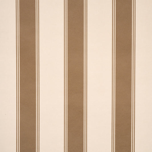 SCHUMACHER  STRIPED WALLCOVERINGS RAFE STRIPE   Chocolate   - 5018210